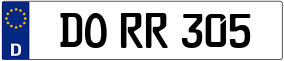 Trailer License Plate